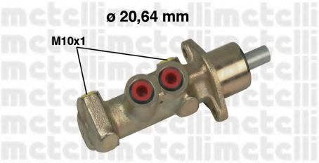 Главный тормозной цилиндр METELLI 05-0480