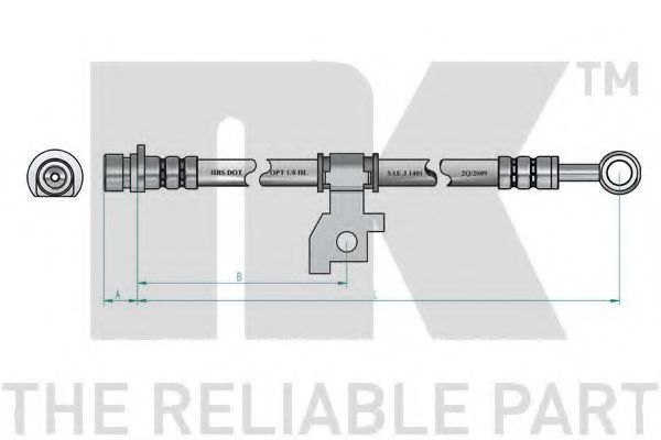 Тормозной шланг NK 852611