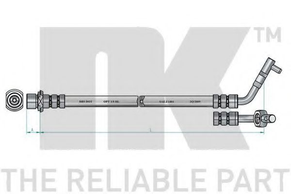 Тормозной шланг NK 854573