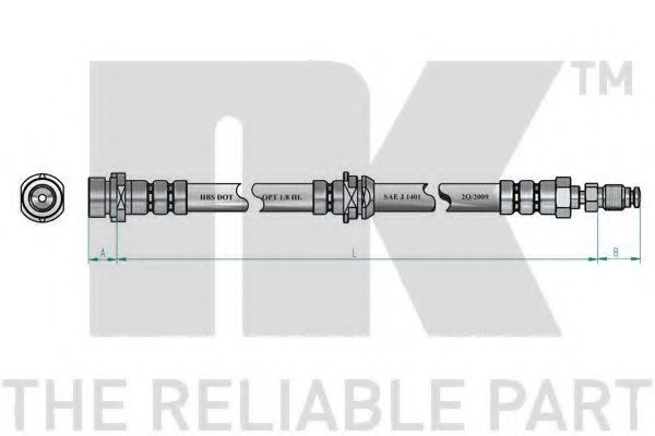 Тормозной шланг NK 853247