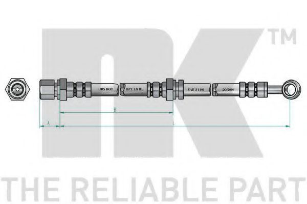 Тормозной шланг NK 855008