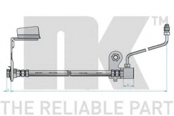 Тормозной шланг NK 859311