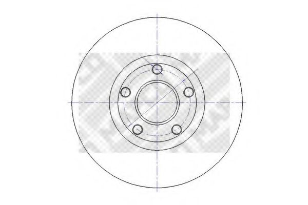 Тормозной диск MAPCO 15704