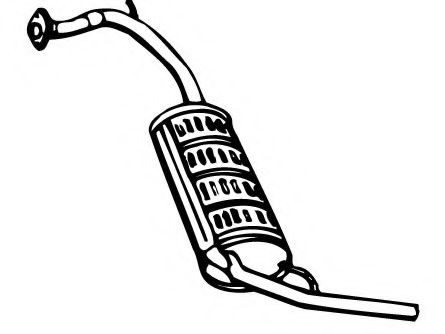 Глушитель выхлопных газов конечный MEFEX 2420