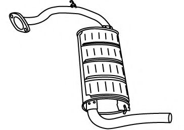 Глушитель выхлопных газов конечный FONOS 620743