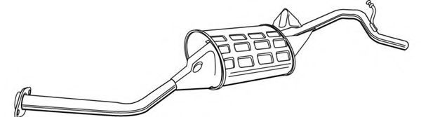 Глушитель выхлопных газов конечный FONOS 618896