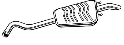 Глушитель выхлопных газов конечный FONOS 619972