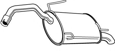 Глушитель выхлопных газов конечный DESCAM 132023