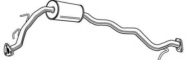 Средний глушитель выхлопных газов FONOS 620920