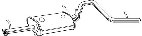 Глушитель выхлопных газов конечный FONOS 23339