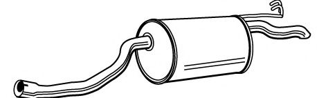 Глушитель выхлопных газов конечный FONOS 23939