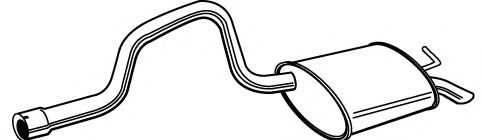 Глушитель выхлопных газов конечный IZAWIT 17229