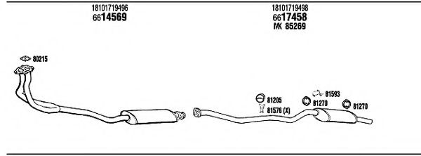 Система выпуска ОГ FONOS BW31603