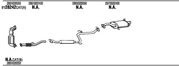 Система выпуска ОГ FONOS HYH15127B