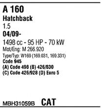 Система выпуска ОГ FONOS MBH31059B