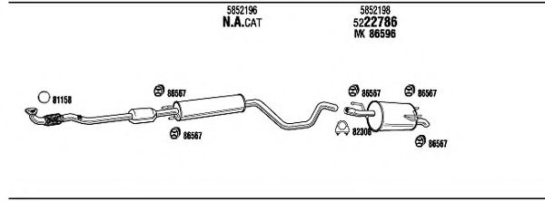Система выпуска ОГ FONOS OPT16842
