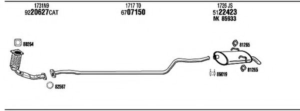 Система выпуска ОГ FONOS PE10656