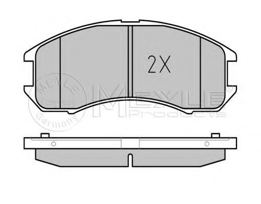 Комплект тормозных колодок, дисковый тормоз MEYLE 21378