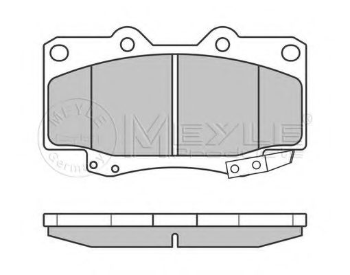 Комплект тормозных колодок, дисковый тормоз MEYLE 21785
