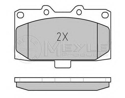 Комплект тормозных колодок, дисковый тормоз MEYLE 21854