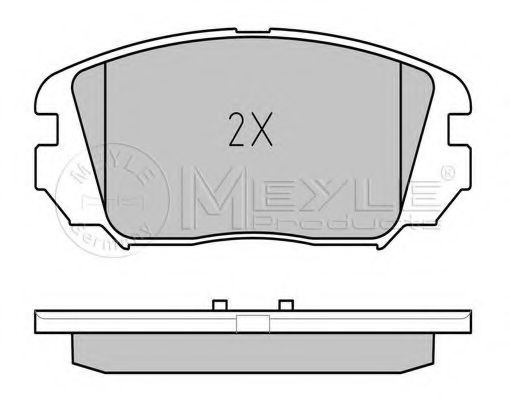 Комплект тормозных колодок, дисковый тормоз MEYLE 24620
