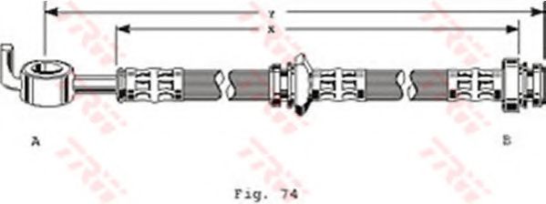 Тормозной шланг TRW PHD123