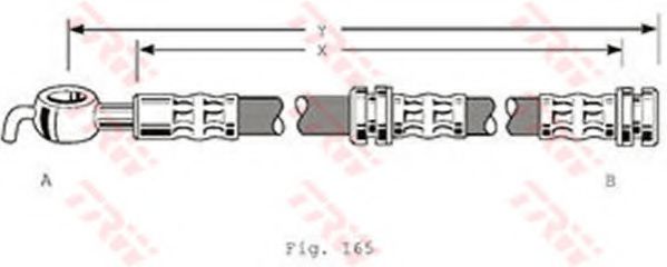 Тормозной шланг TRW PHD347