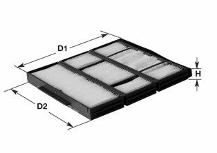 Фильтр, воздух во внутренном пространстве CLEAN FILTERS NC2119