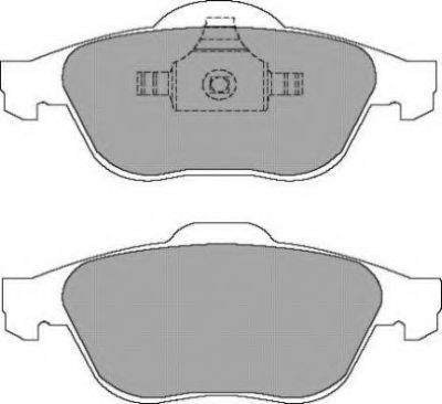 Комплект тормозных колодок, дисковый тормоз AISIN ASN-2096
