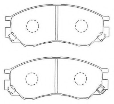Комплект тормозных колодок, дисковый тормоз AISIN ASN-255