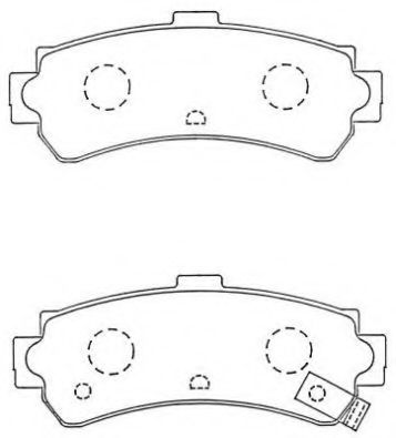 Комплект тормозных колодок, дисковый тормоз AISIN ASN-256