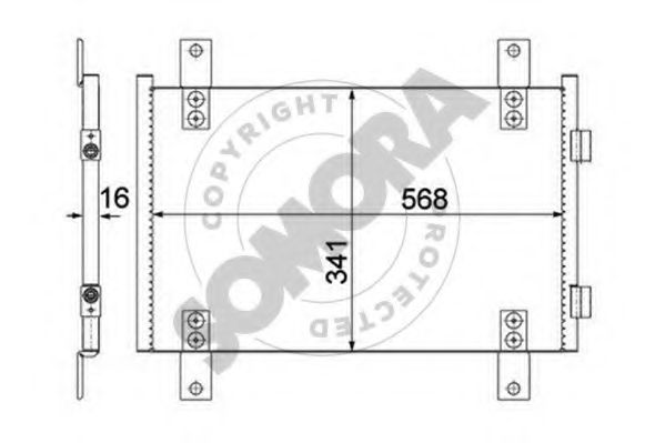 Конденсатор, кондиционер SOMORA 084160A