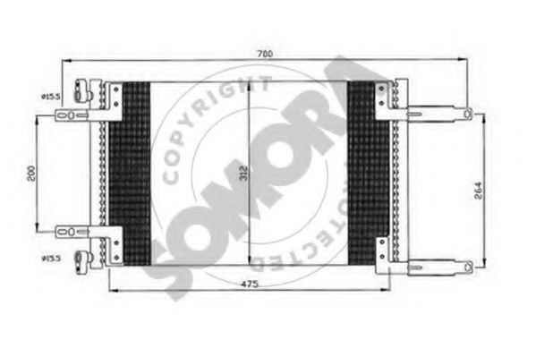 Конденсатор, кондиционер SOMORA 088060D