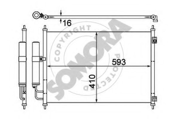 Конденсатор, кондиционер SOMORA 195660