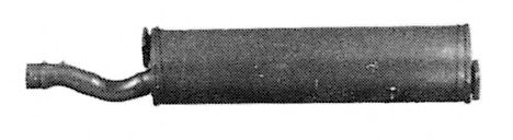 Средний глушитель выхлопных газов TESH 210276