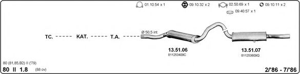 Система выпуска ОГ IMASAF 504000092