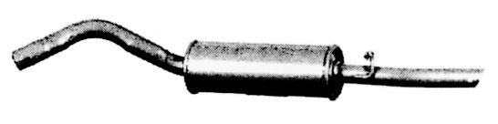 Глушитель выхлопных газов конечный TESH 220021