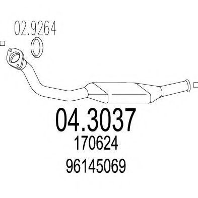 Катализатор MTS 04.3037