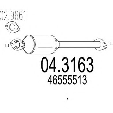 Катализатор MTS 04.3163