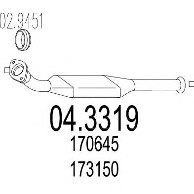 Катализатор MTS 04.3319