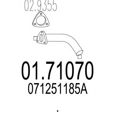 Труба выхлопного газа TIMAX 110204