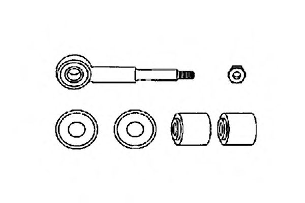 Ремкомплект, соединительная тяга стабилизатора OCAP 0181303-K