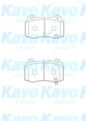 Комплект тормозных колодок, дисковый тормоз KAVO PARTS BP-6622