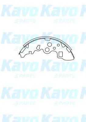 Комплект тормозных колодок KAVO PARTS BS-5436