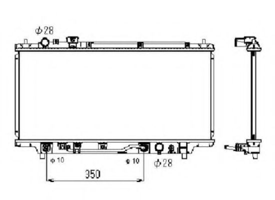 Радиатор, охлаждение двигателя NRF 53519