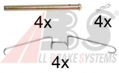 Комплектующие, колодки дискового тормоза A.B.S. 1155Q