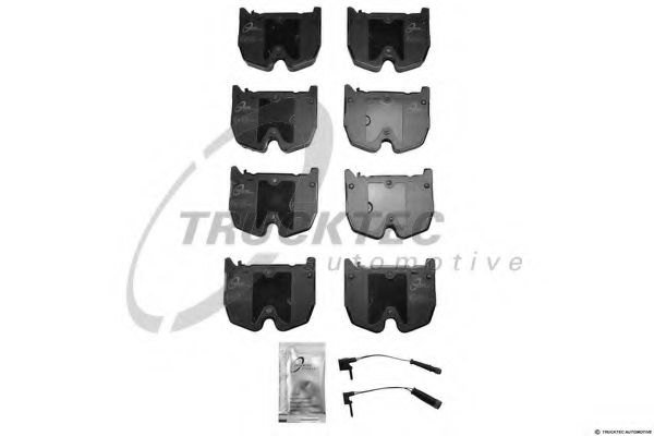 Комплект тормозных колодок, дисковый тормоз TRUCKTEC AUTOMOTIVE 02.35.457