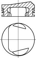 Поршень NÜRAL 87-214100-10