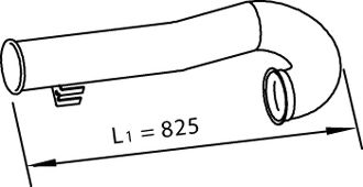 Труба выхлопного газа DINEX 21737