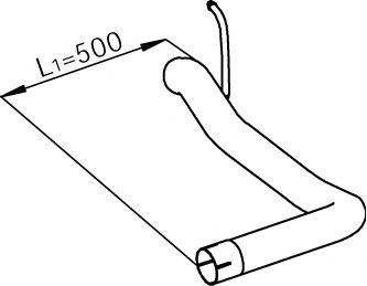 Труба выхлопного газа DINEX 29624